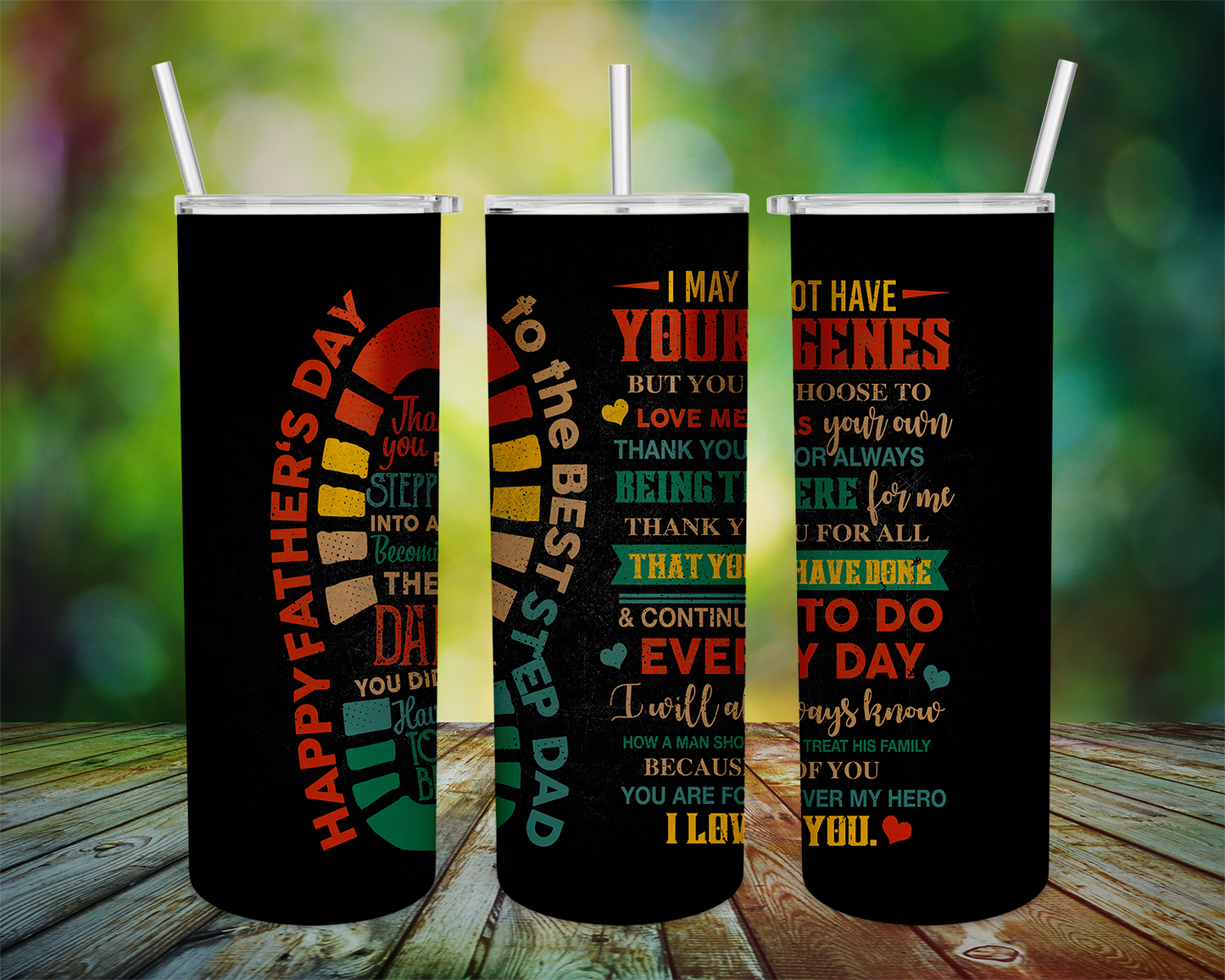 Fathers day Tumbler Step Dad