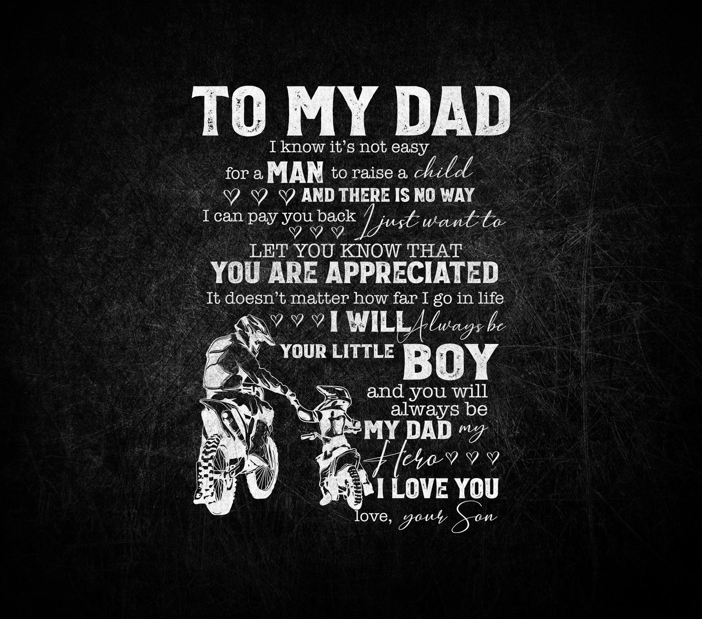 Fathers day Tumbler Moto Dad